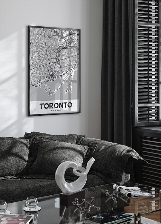 Biały plakat z Toronto