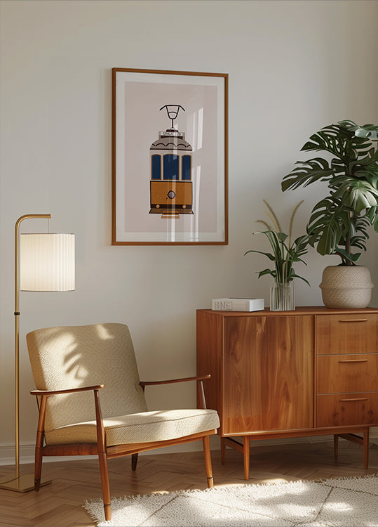 Plakat tramwajowy w Lizbonie