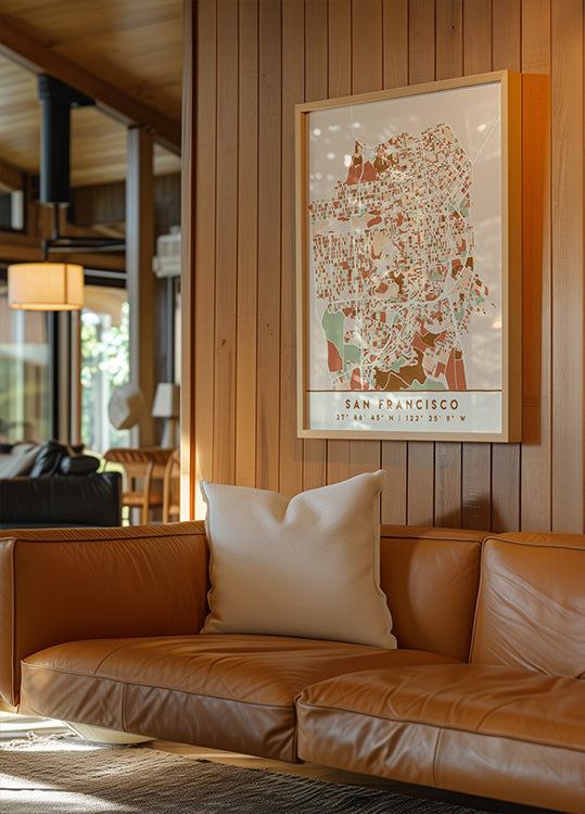 Czarny plakat z mapami odcieni ziemi 75