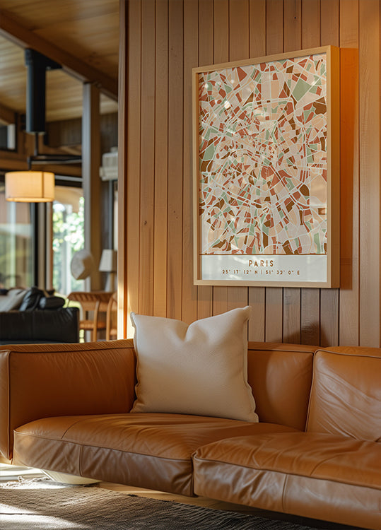 Czarny plakat z mapami odcieni ziemi 64