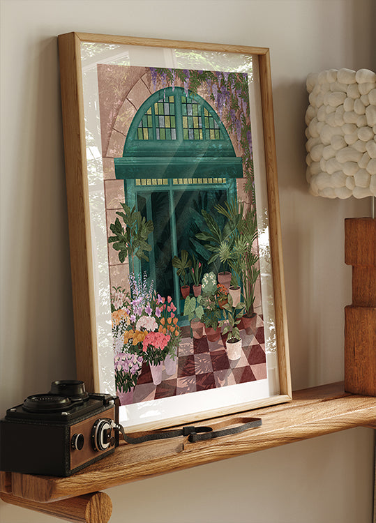 Plakat francuskiej kwiaciarni