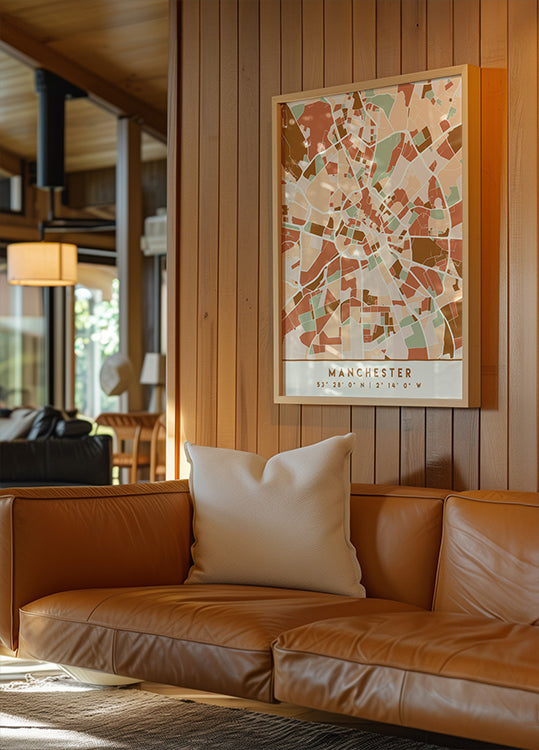 Czarny plakat z mapami odcieni ziemi 45