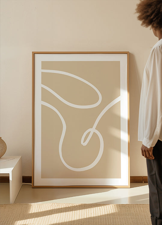 Plakat Beżowe Linie 02