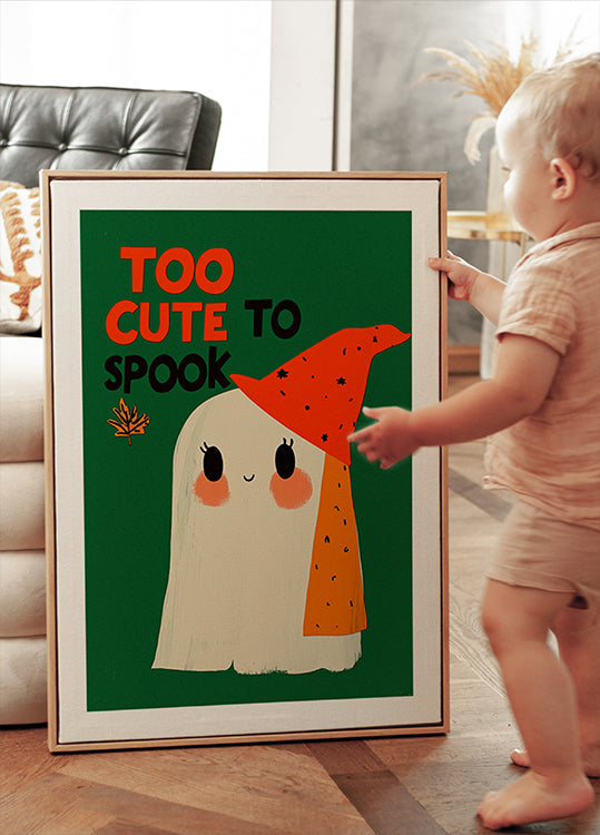 Uroczy plakat z fantazją ducha
