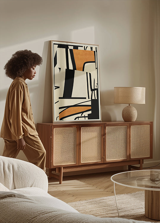 Nowoczesna sztuka abstrakcyjna 65 plakat