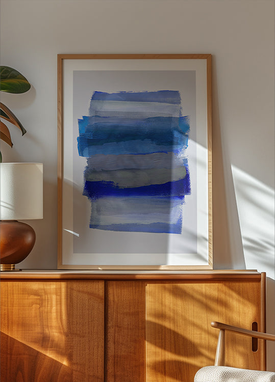 Abstrakcyjne pociągnięcia pędzlem 45-letni plakat