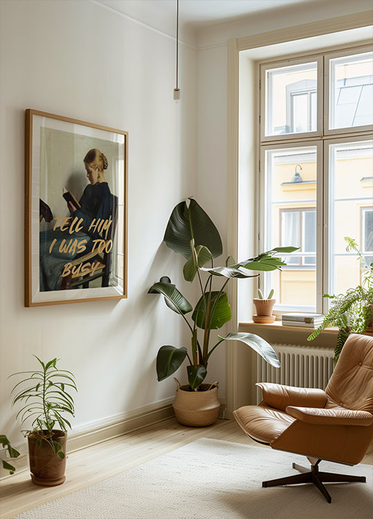 Plakat Powiedz mu, że byłem zbyt zajęty