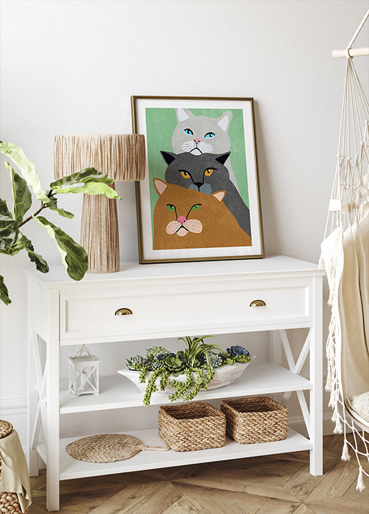 Plakat Cat Trio