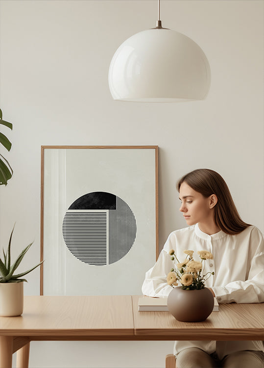 Minimalistyczna okrągła
