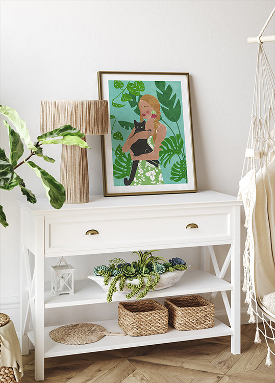 Plakat miłośnika kotów