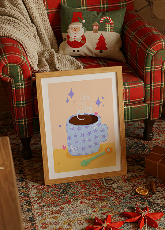 Ilustracja retro czasu na kawę (NOWOŚĆ)