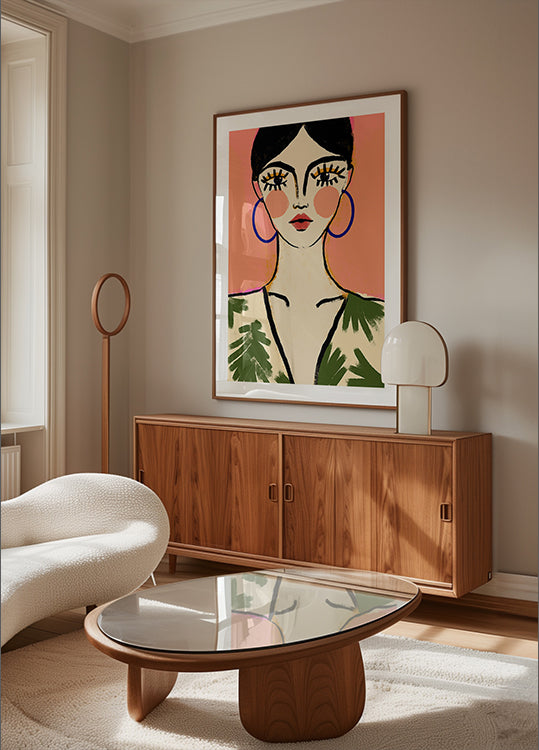 Odważny plakat elegancji