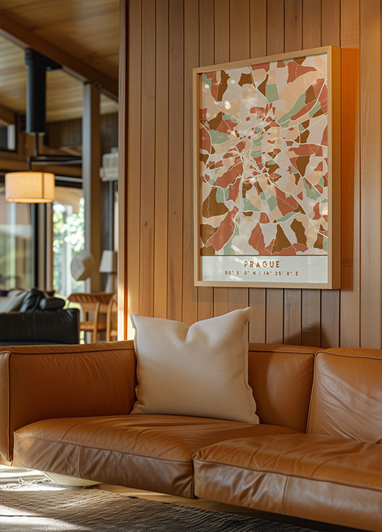 Czarny plakat z mapami odcieni ziemi 69