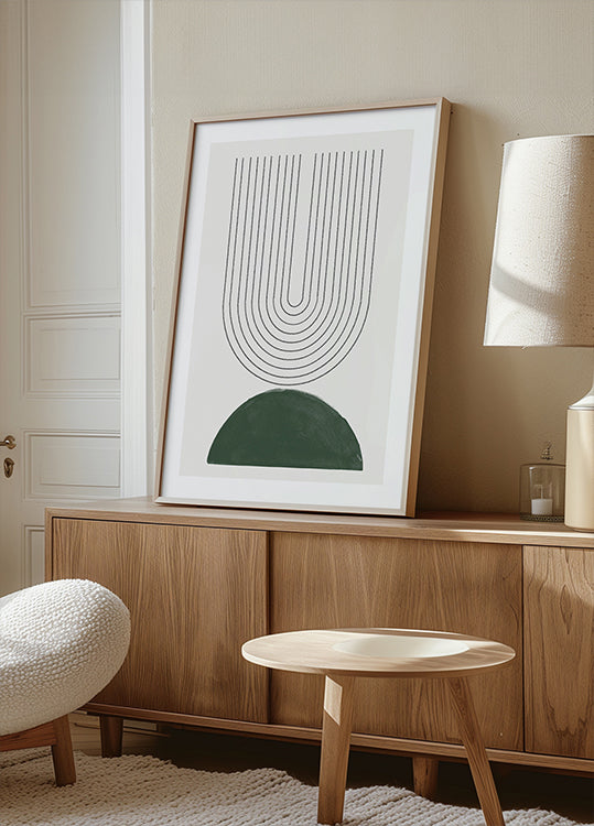 Zielony Mid Century Modern nr 5