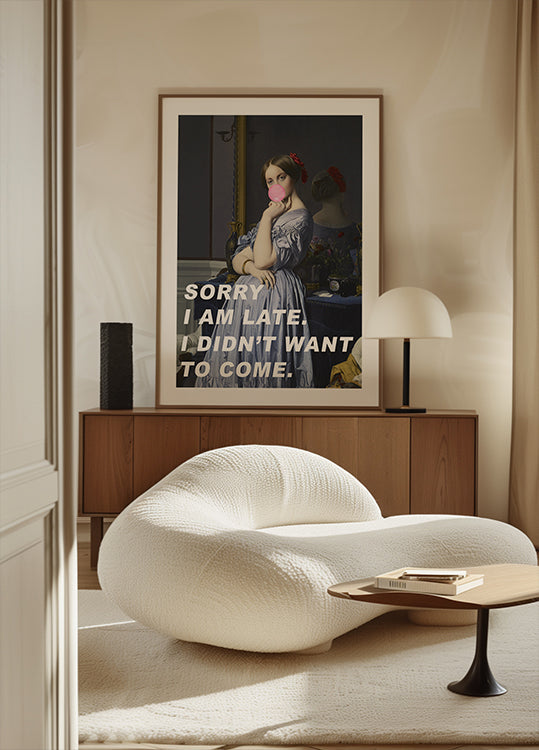 Przepraszam, że się spóźniłem. Nie chciałem przyjść. Plakat