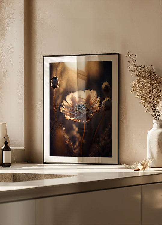 Plakat przedstawiający słoneczne kwiaty