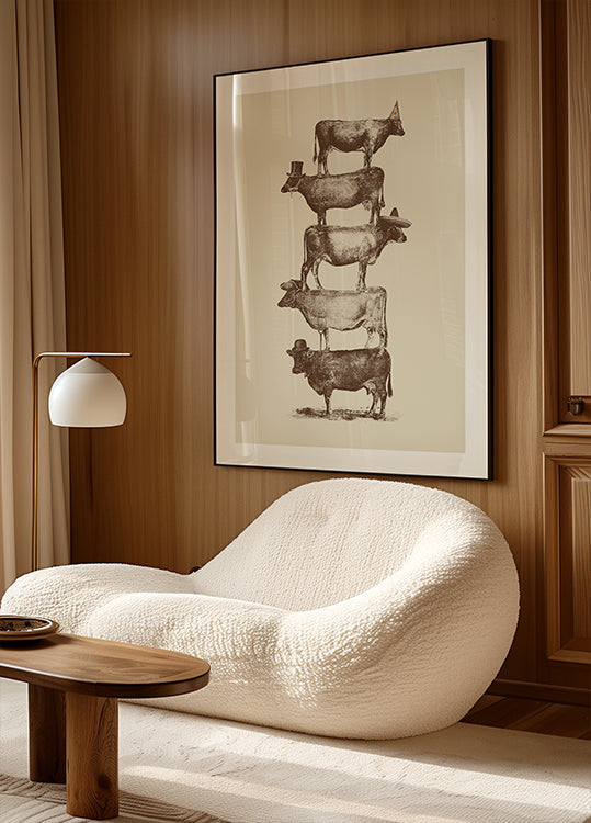 Plakat Krowa Orzechy Krowy