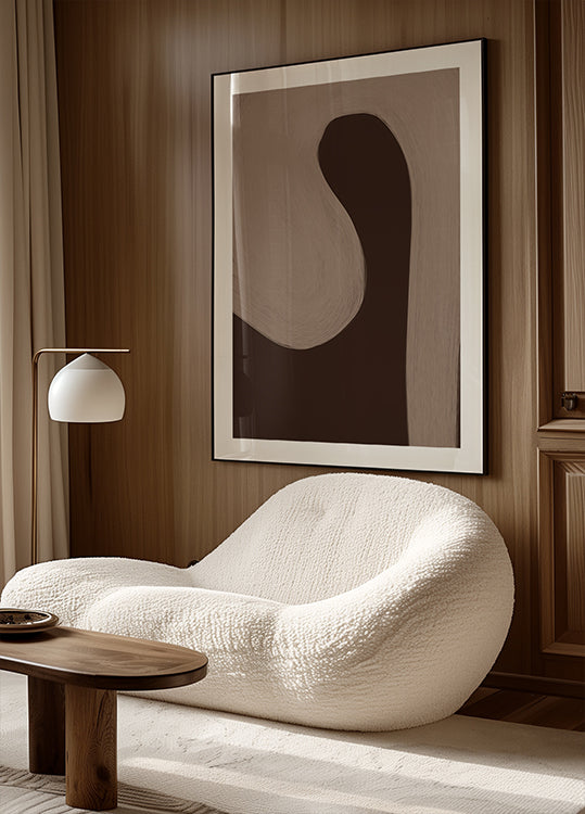 Plakat z kopią palety kolorów Mocha Mousse IV