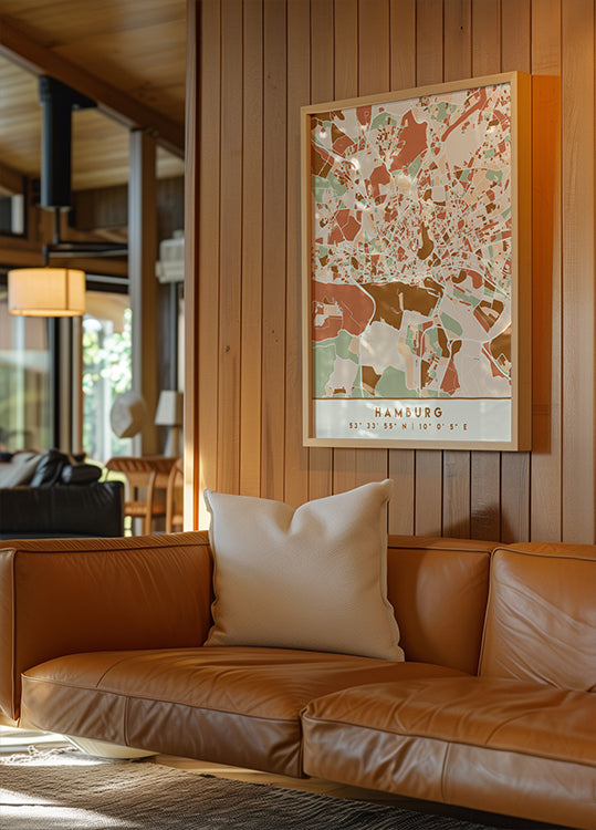 Czarny plakat z mapami odcieni ziemi 31