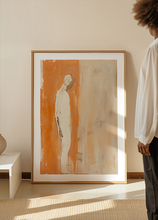 Człowiek W Pomarańczy