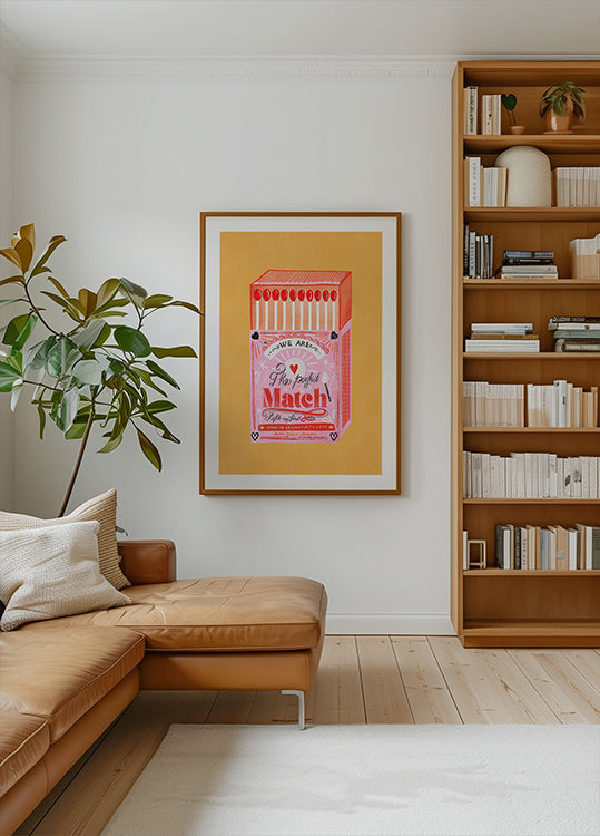 Pudełko zapałek — plakat idealnego dopasowania