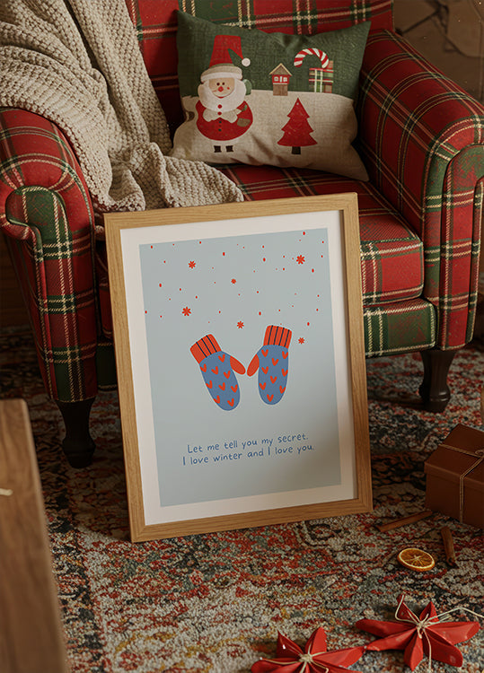 Kocham zimę i kocham Cię Plakat