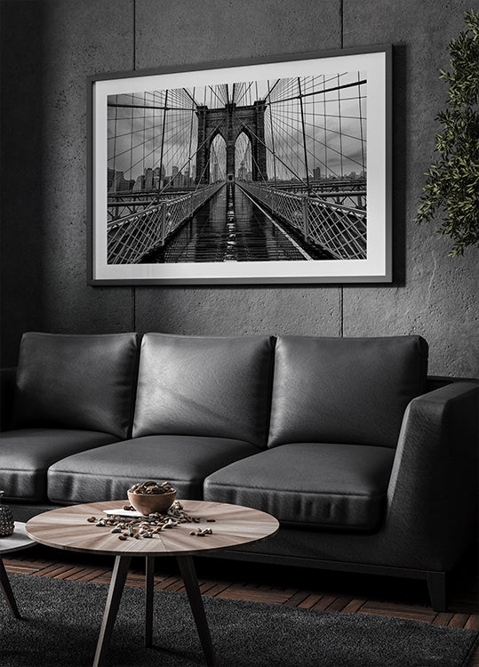 Plakat z Mostu Brooklyńskiego