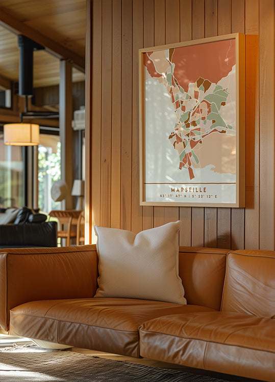 Czarny plakat z mapami odcieni ziemi 48