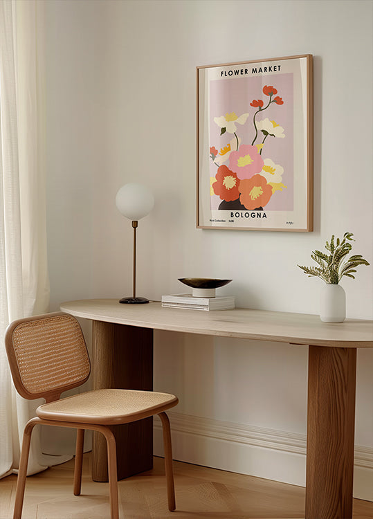 Targ Kwiatowy. Plakat Boloński