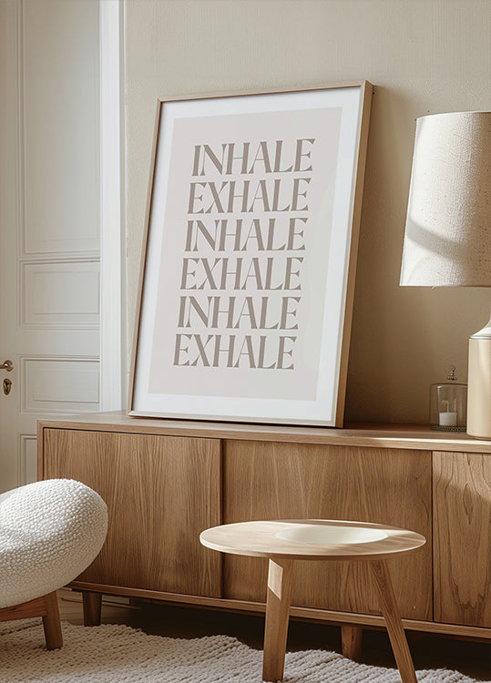 Plakat „Wdech i wydech”.