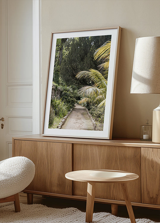 Plakat o tropikalnym spacerze