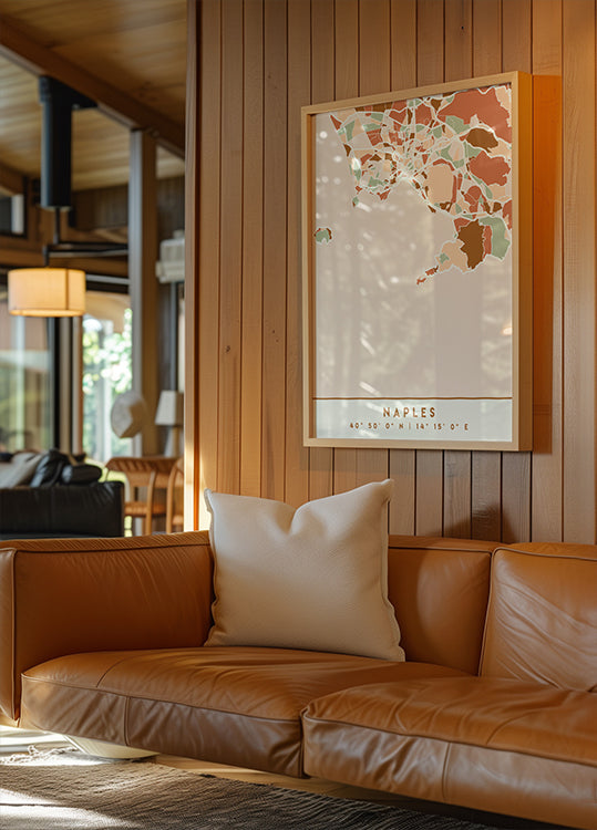 Czarny plakat z mapami odcieni ziemi 58