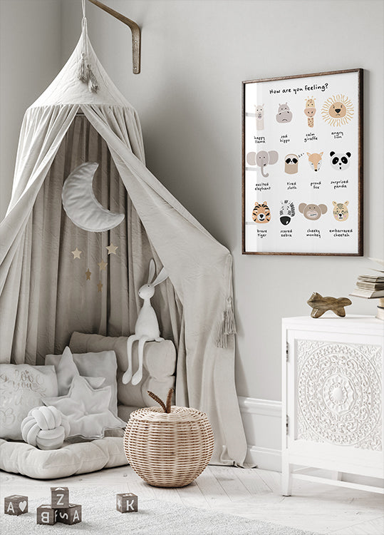 Wyciszający emocje medytacyjny dla dzieci wydrukuj 1 plakat