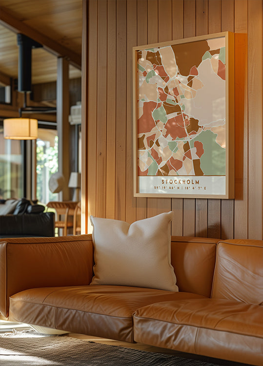 Czarny plakat z mapami odcieni ziemi 83