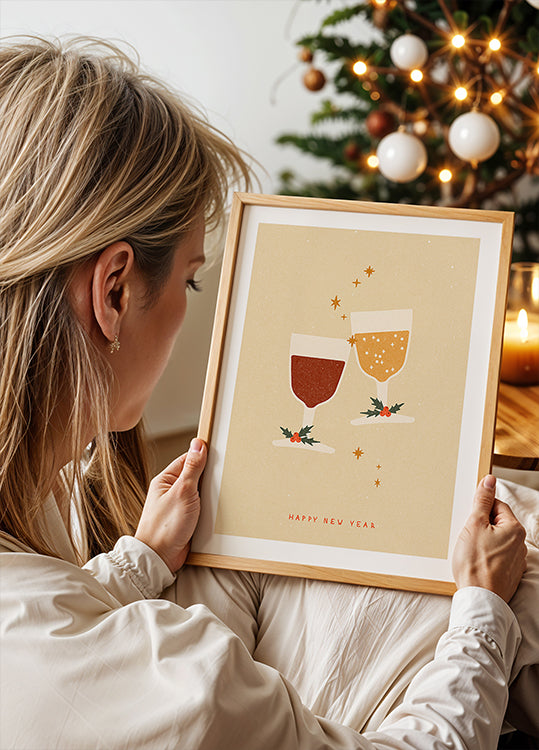 Złóż życzenie brzękowi okularów Plakat