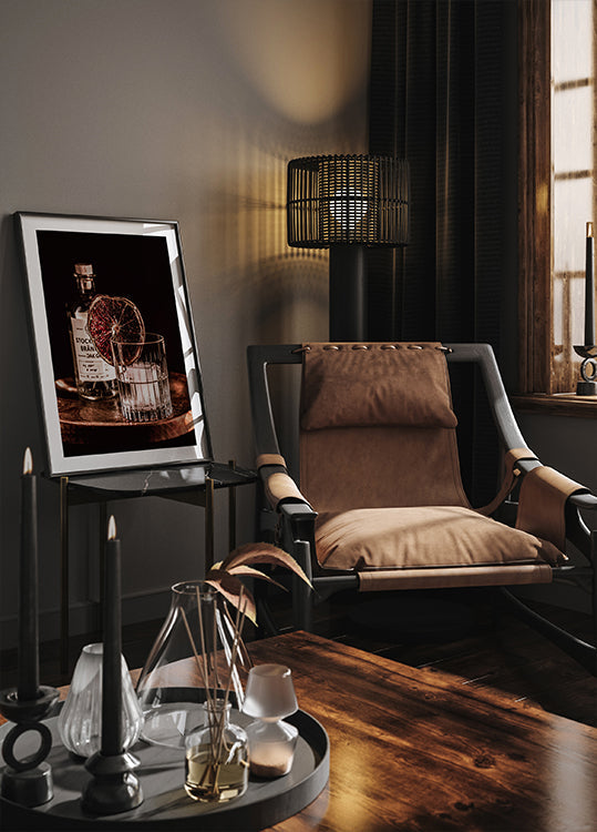 Plakat Popijający Gin