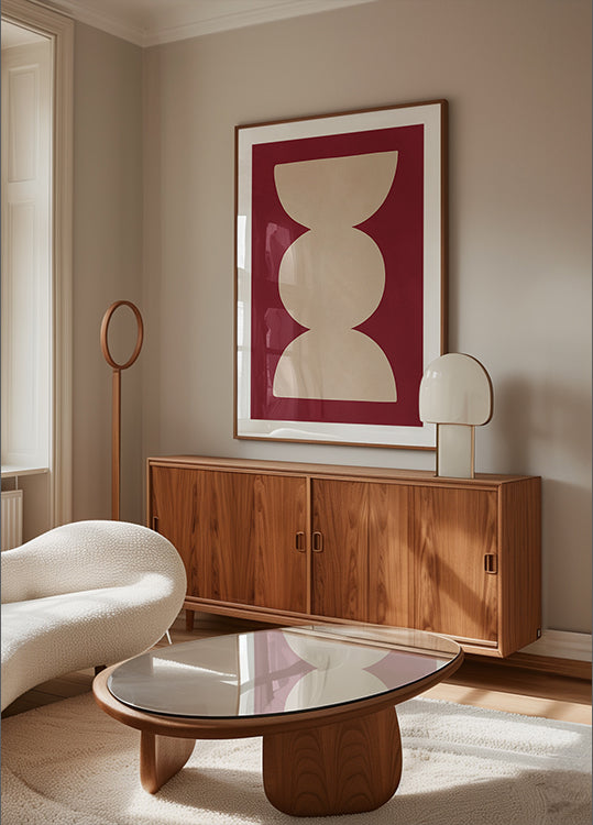 Zakrzywiony plakat symetrii