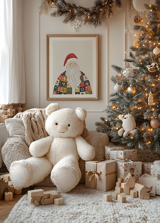 Plakat Spokojnego Świętego Mikołaja nr 1