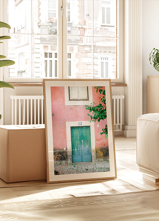 Małe drzwi w Lizbonie Plakat