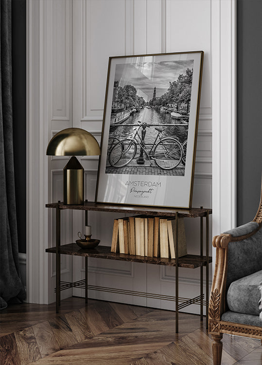 W centrum uwagi: plakat AMSTERDAM Prinsengracht