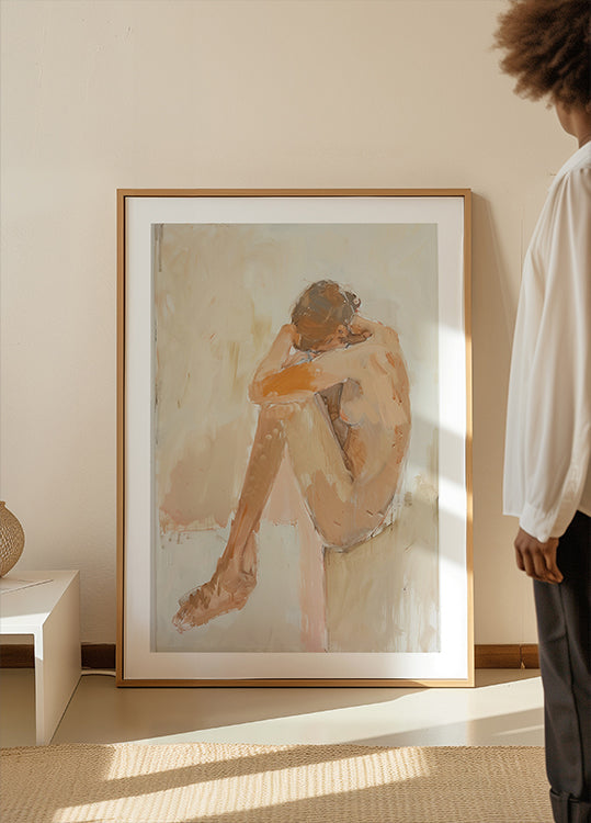 Kobieta W łazience Plakat