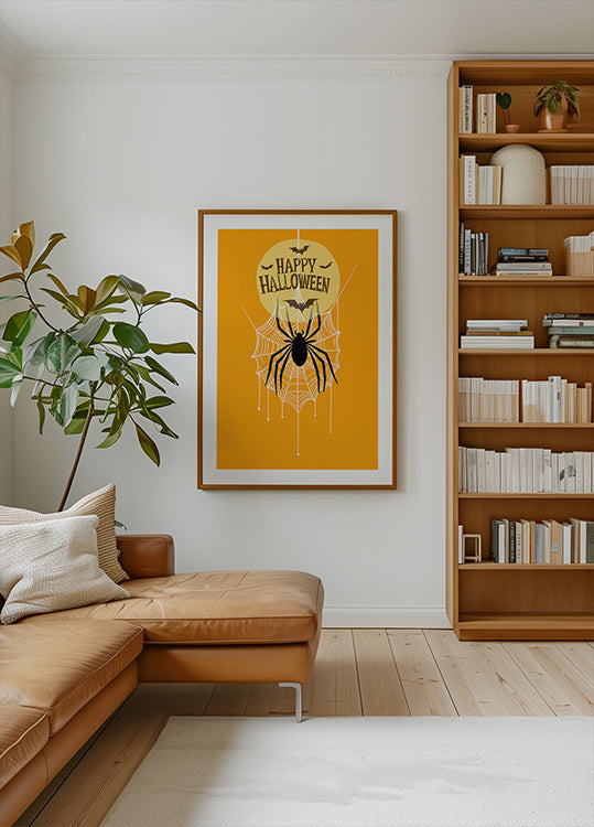 Retro upiorny: plakat w klimacie Halloween