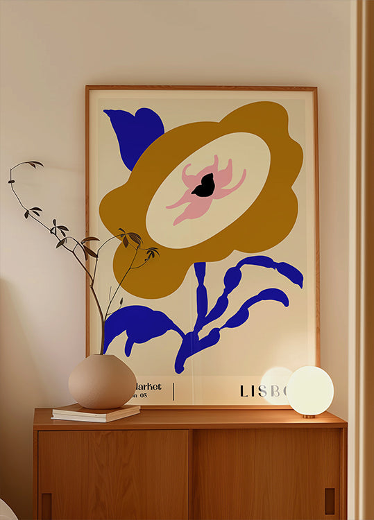 Targ Kwiatowy. Plakat Lizboński