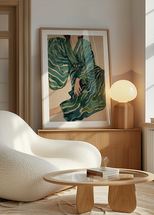 Zielone kimono Flow