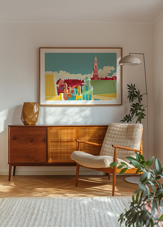 Plakat Jordaana Westerkerka z Amsterdamu