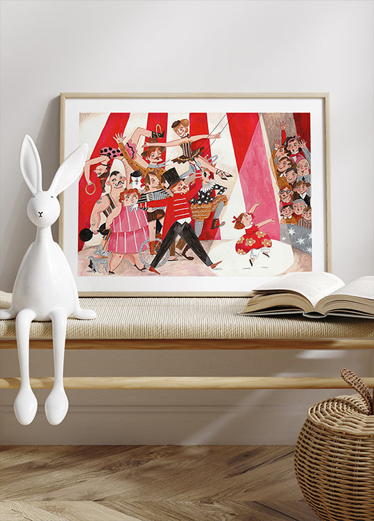 Plakat cyrk w mieście