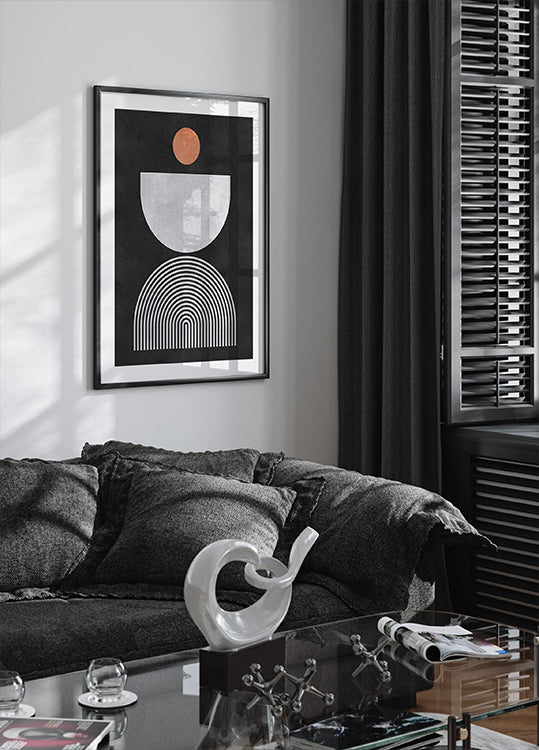 Linie i okręgi 10 Plakat