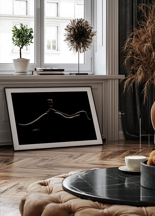 Bodyscape: Plakat z degustacją wina