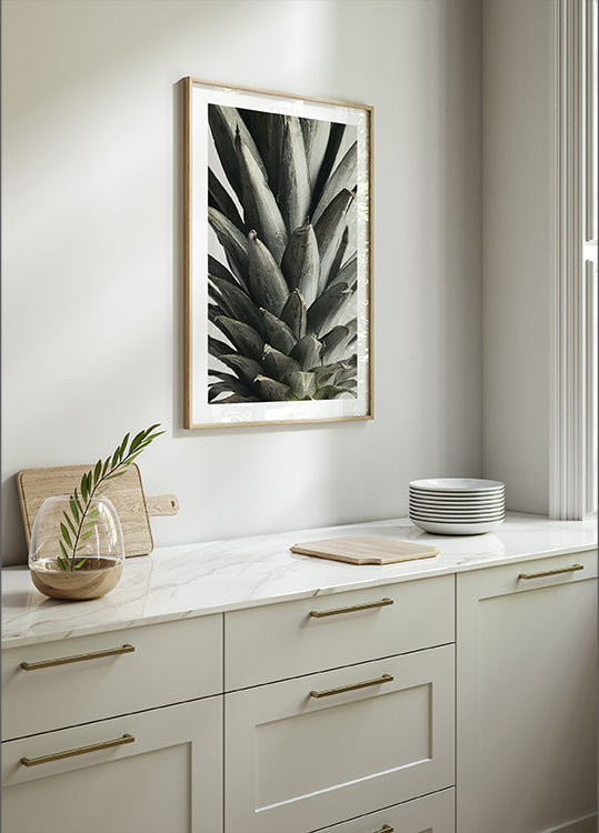 Plakat Ananas z bliska