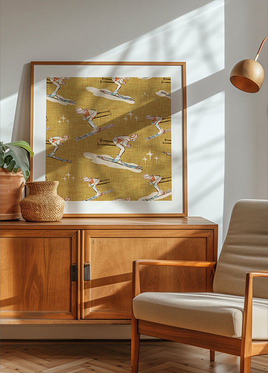 Sporty zimowe Retro Vintage Ski Blue.png (NOWOŚĆ)